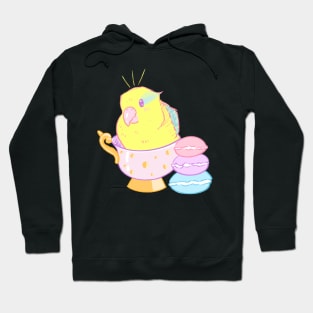 Yellow Parrotlet Tea Party Hoodie